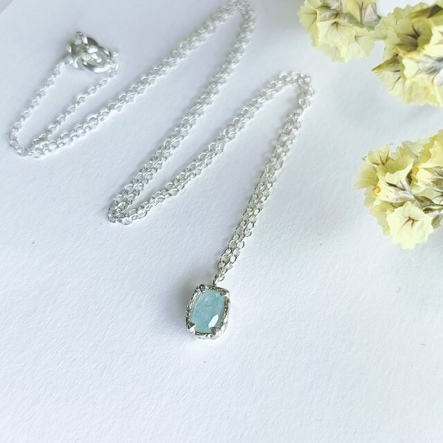 最高品質✨ハイクオリティ✨ H ネックレス ライトブラウン ラウンド 覆輪 ベゼルセッティング ネックレス NE009 – Brillar