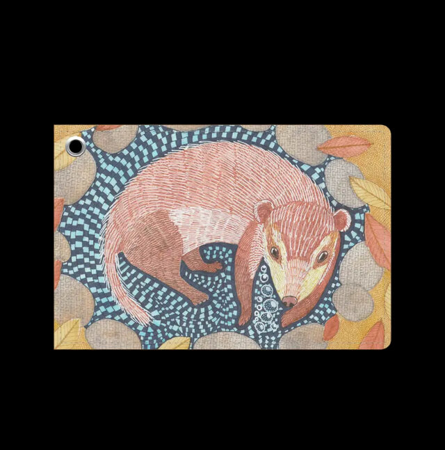 水たまりの主役｜クルネン｜アナグマ｜パスケース