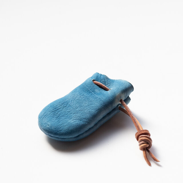 藍染牛革巾着  2231912