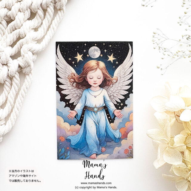 天使 女の子》☘️胎内記憶を持つ子供 スマホのクリアケースに入る