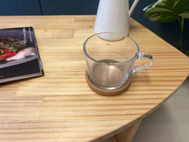 送料無料】 ローテーブル 扇形 90cm 45cm 35cm パイン ナチュラル