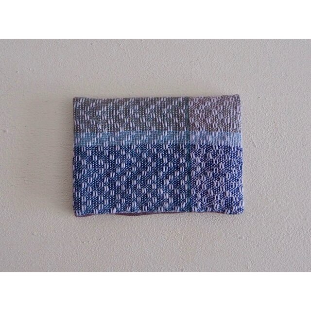 card case 　-blue gray-
