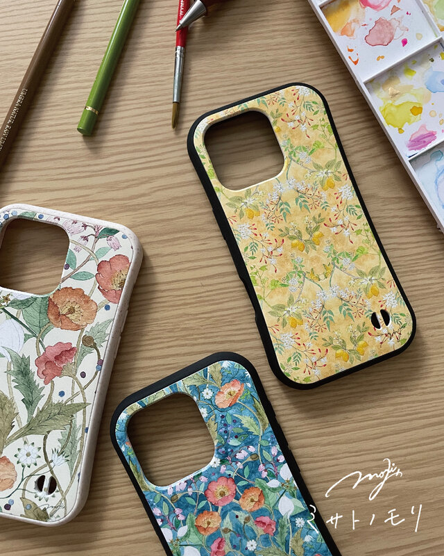 ﾐ ｻ ﾄ ﾉ ﾓ ﾘ｜グリップスマホケース（持ちやすい・耐衝撃・名