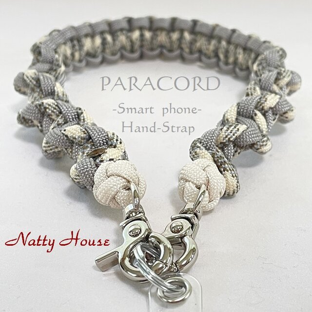 ハンドストラップ スマートホン PARACORD パラコード パラシュート アウトドア ロープ キャンプ 防災 手編み 送料無料