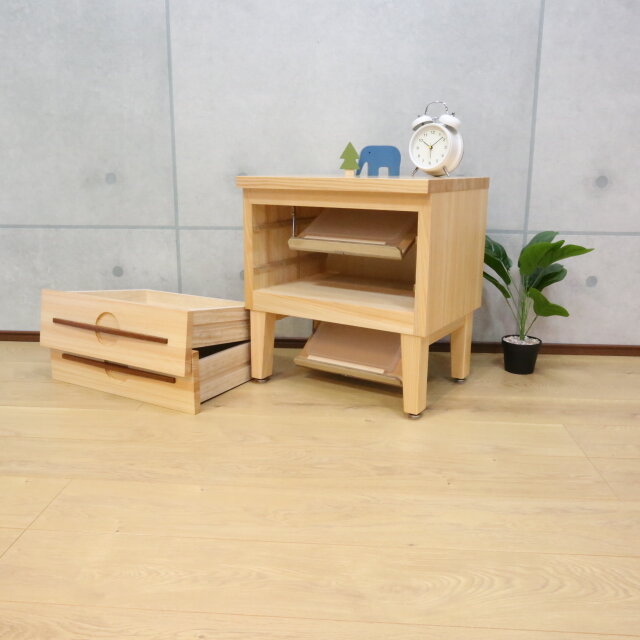 隠し収納付チェスト　ハンドメイド　02173 ニンジャチェスト弐 隠し収納付 | iichi 日々の暮らしを心地よく