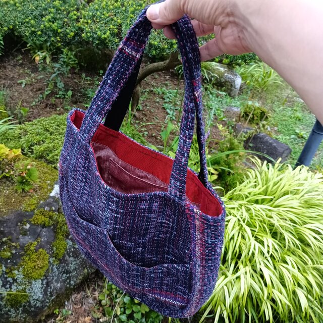 裂き織りが紡ぐ、あなただけの一点ものバッグ(トートバッグ・手提げ