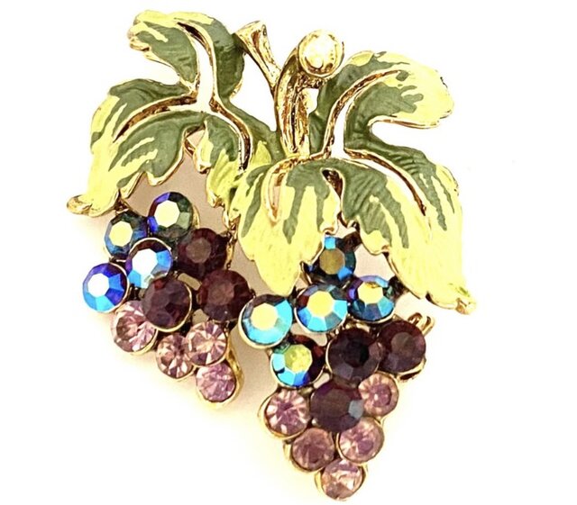 ドイツ製アンティーク 銀製 ぶどうのブローチ 葡萄 ドイツ製アンティーク 銀製 ぶどうのブローチ 葡萄 1930年代の銀