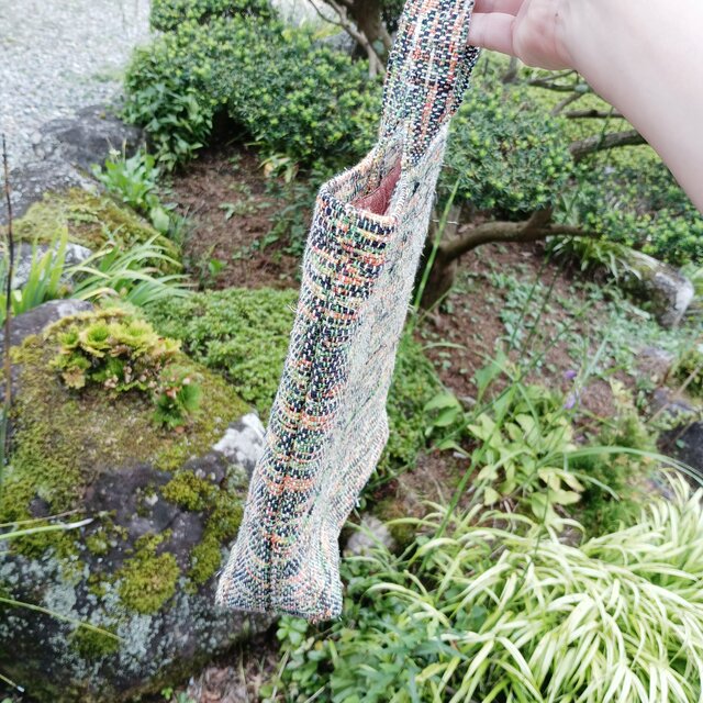 裂き織りが紡ぐ、あなただけの一点ものバッグ(トートバッグ・手提げ