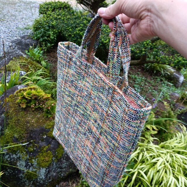 裂き織りが紡ぐ、あなただけの一点ものバッグ(トートバッグ・手提げ