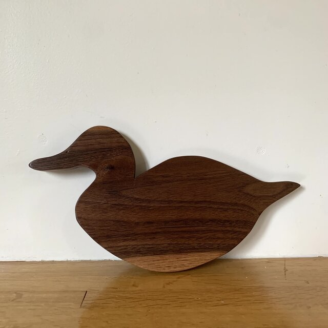 カモ　カフェトレイ　飾り鍋敷きお皿