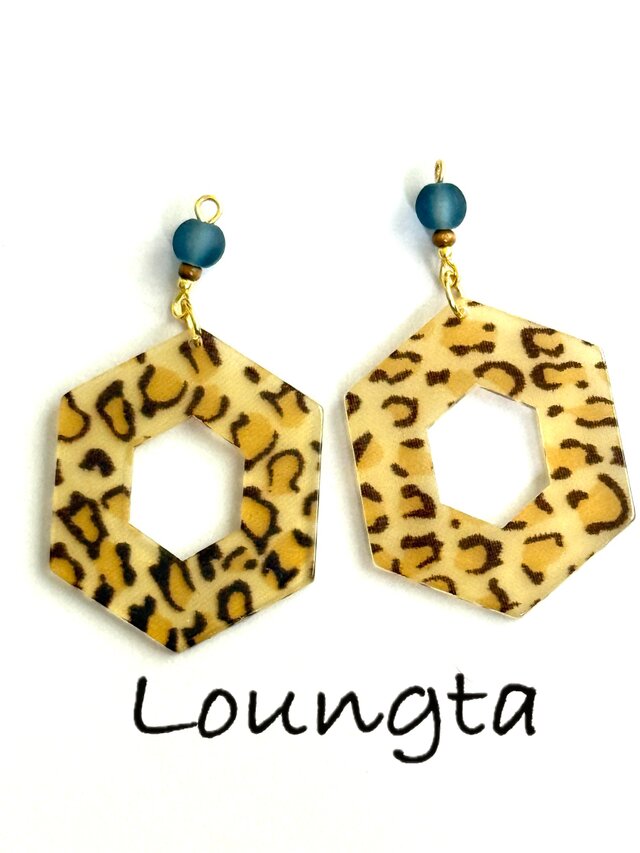 送料無料‼️ヒョウ柄ピアス プチプラピアス