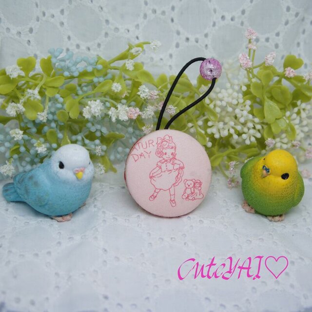 くるみボタン ヘアゴム かわいい キルトゲイト マーガレット&ソフィー 01