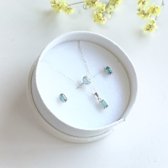 SV925］Hekirei-碧麗- ピアス グランディディエライト ハワイアン