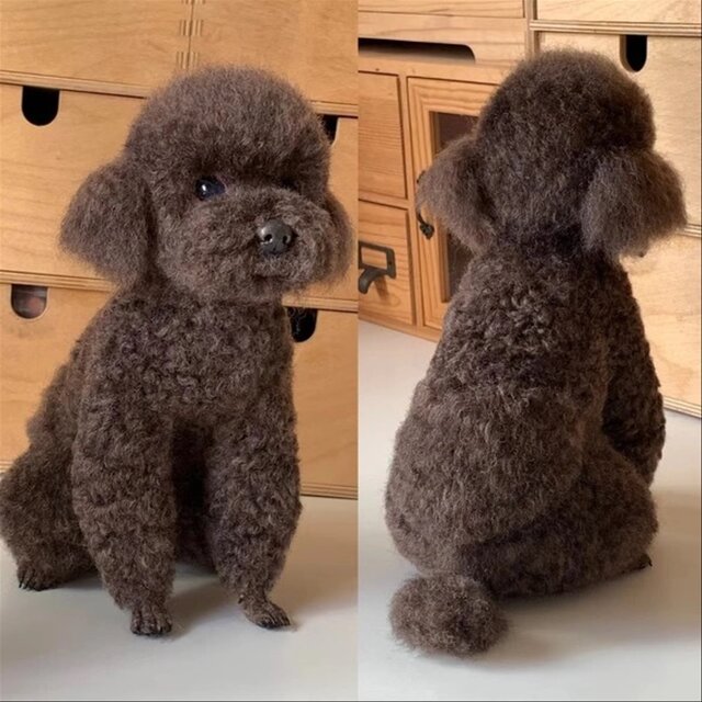 【オーダーメイド ペット】 ペット オーダーメイド ぬいぐるみ 羊毛フェルト 犬 テディうちの子、ペット似顔絵、犬 猫 人形