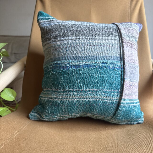 ペルー チチカカ湖 ウロス島 刺繍 クッションカバー 現地購入 ペルー チチカカ湖 ウロス島 刺繍 クッションカバー 現地購入