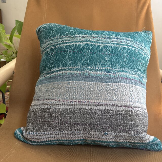 手しごと インド / ヴィンテージカンタキルト クッションカバー