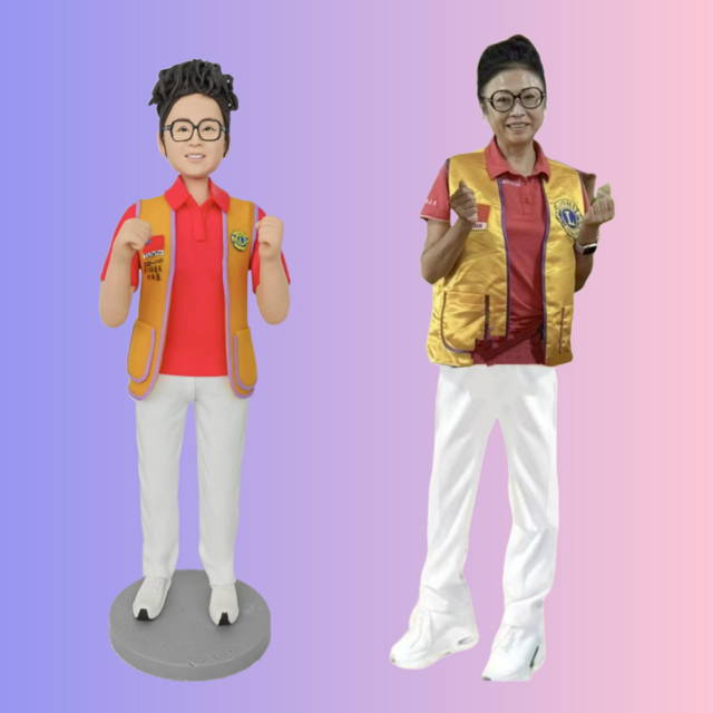 誕生日プレゼント 女性 彼女 オーダーメイド 似顔絵 人形 女友達  写真 から フィギュア 妻 奥さん 肖像画 感謝 車飾り