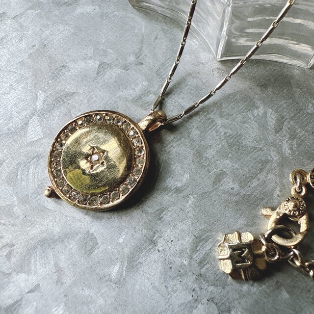 NM52-【 MONET 】モネ・ヴィンテージネックレス Gold Tone