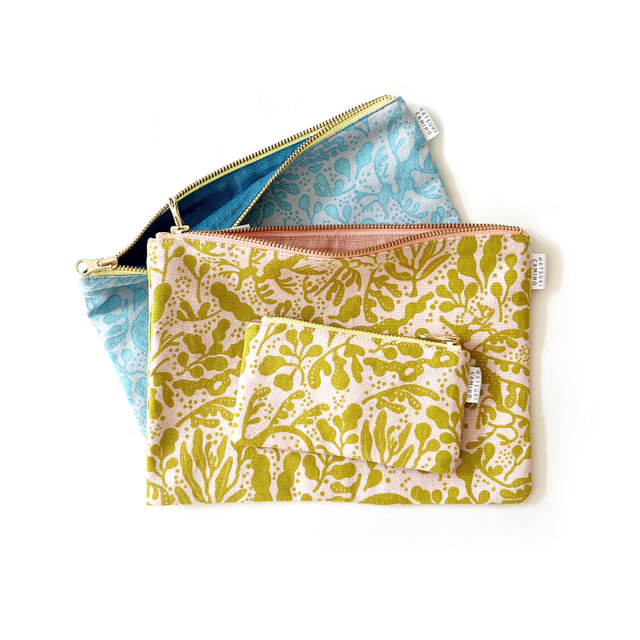 ポーチ │ "SEADRAGON”│ 中リネン L