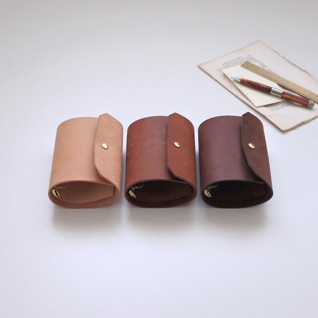 M5 革のシステム手帳カバー（ペン差しインナーつき）