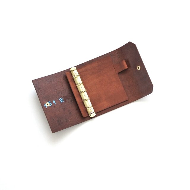 M5 革のシステム手帳カバー（ペン差しインナーつき） | iichi 日々の