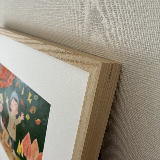 11月の絵｜原画「紅葉」 ※額縁入り | iichi 日々の暮らしを心地よく