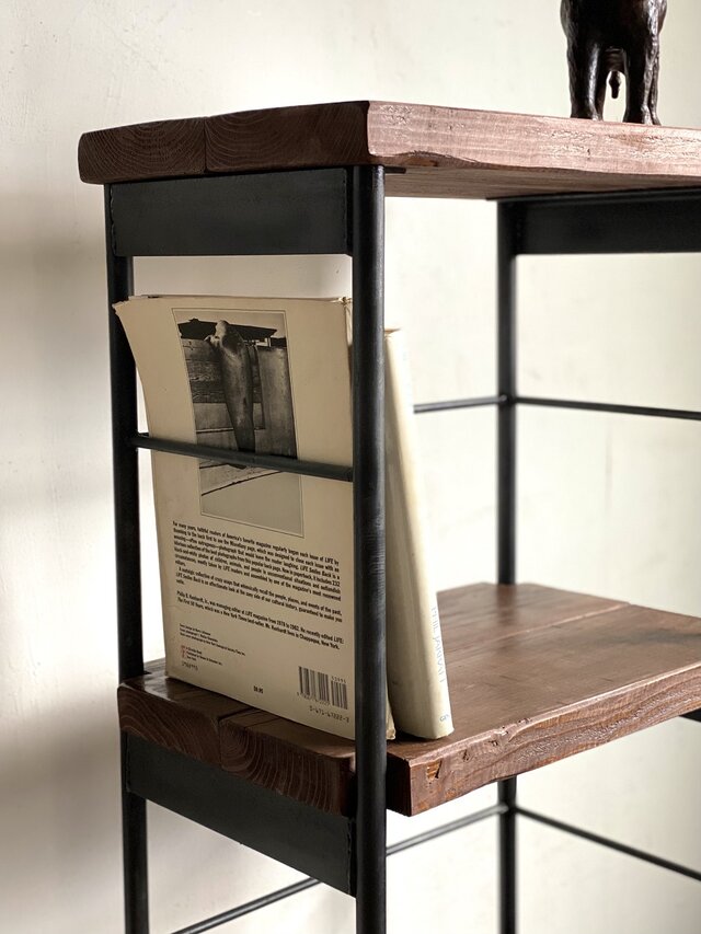 数量限定 IS100-A3 アイアン 古材 シェルフ 棚 ディスプレイ 什器