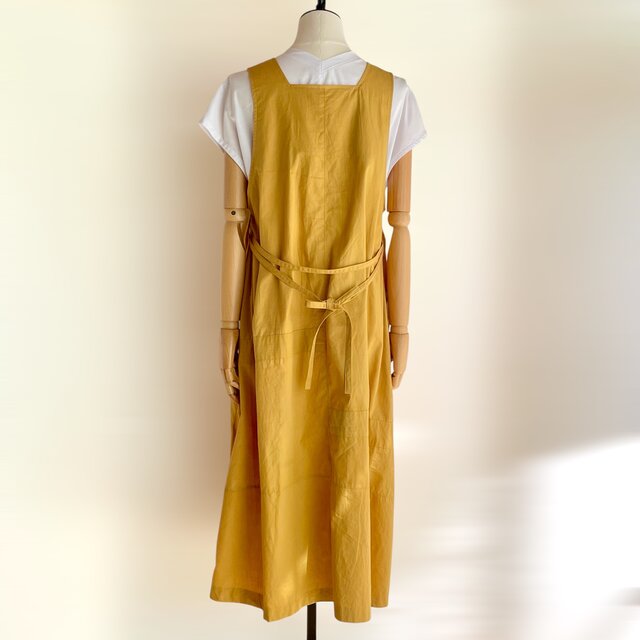 スクエアネック ジャンパースカート【送料込み】古布リメイク