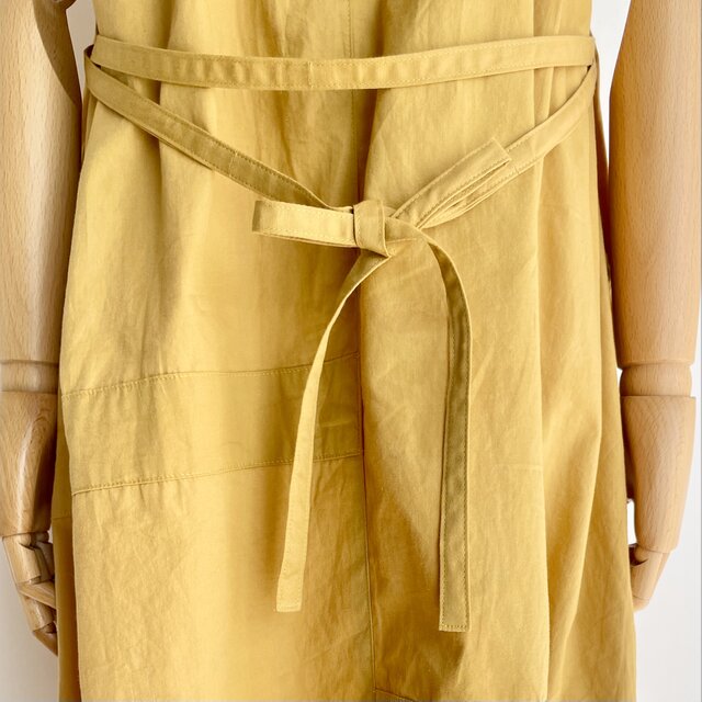 スクエアネック ジャンパースカート【送料込み】古布リメイク