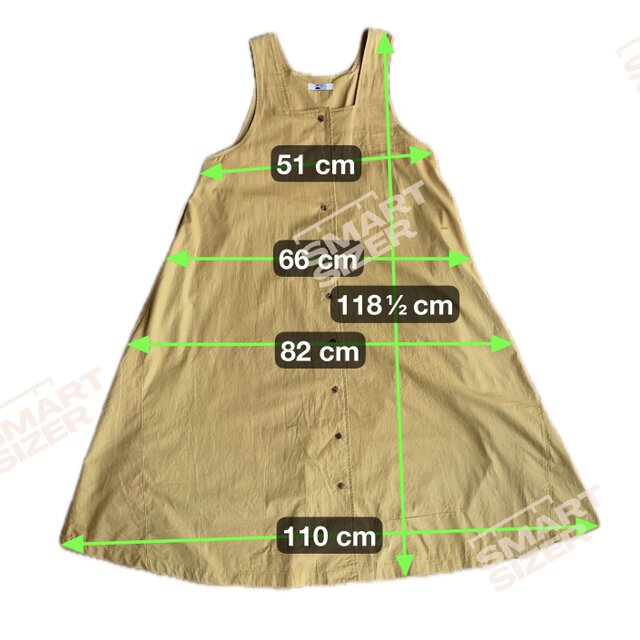 スクエアネック ジャンパースカート【送料込み】古布リメイク