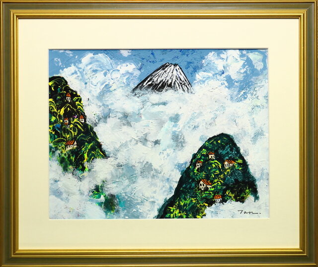 天空の富士」(NO.2520) 6号F 画像をクリックすると全面画像になります