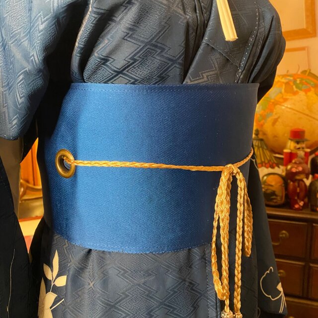 着物リメイクワンピース3479 訪問着 着物リメイク ロング ワンピース ドレス｜洗える化繊＋帯