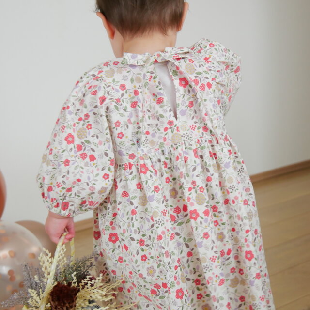 BABY ワンピース 小花柄 懐古 ベビー・子供服 小花柄ワンピース | iichi 日々の暮らしを心地よくする