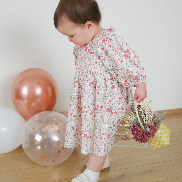 ベビー・子供服 小花柄ワンピース | iichi 日々の暮らしを心地よくする