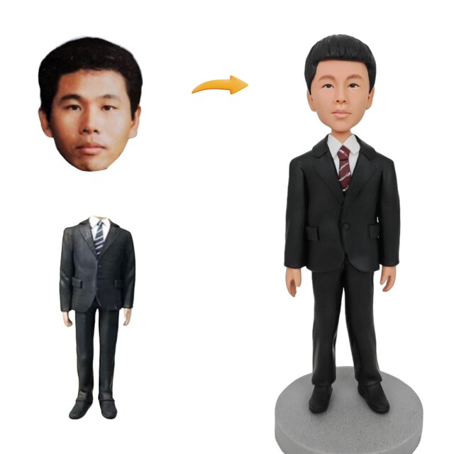 就職祝い、退職祝い、似顔絵 人形 オーダーメイド ドール オリジナル 肖像画　置物　フィギュア 作成、上司、社長、同僚、部下