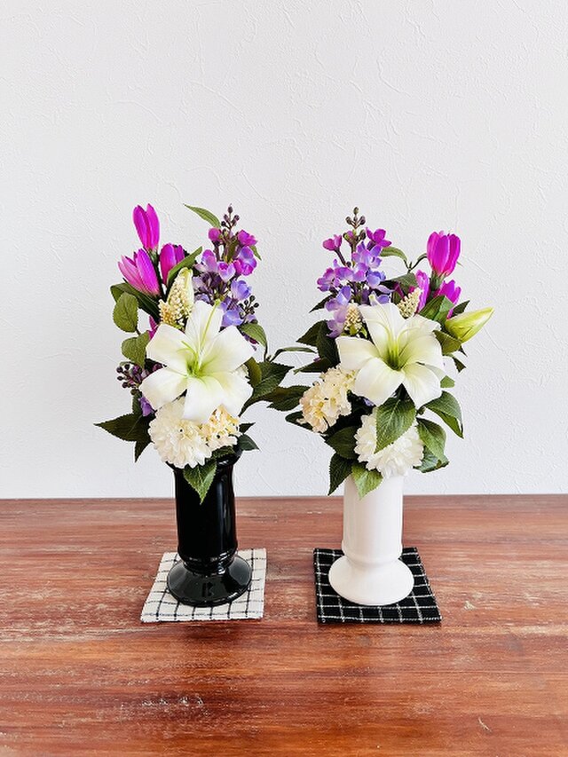 【 お仏花ブーケ 】シャンデリアリリー　ピンク