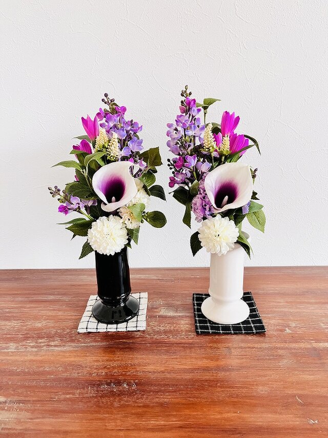 【 お仏花ブーケ 】カラー　ピンク