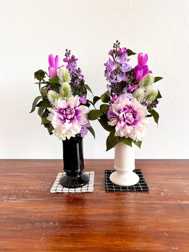 【 お仏花ブーケ 】ダリア　グラデーションピンク