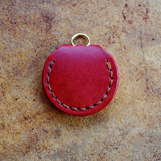 【NEW】本革500円専用ケース（赤）