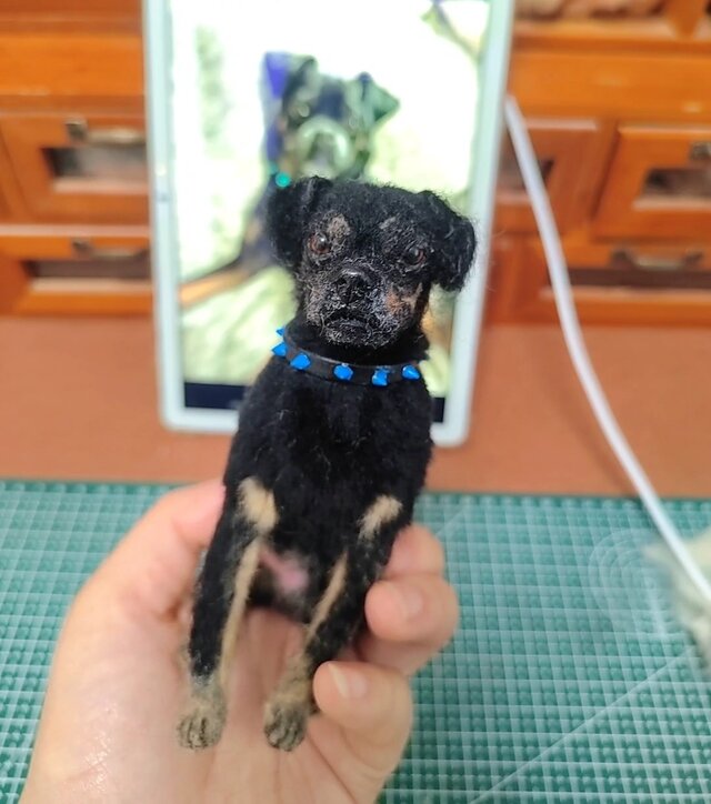 [オーダーメイド] 羊毛フェルト 犬 、ペット ぬいぐるみ、うちの子 人形、犬 似顔絵、愛犬 誕生日 プレゼント、犬好き 贈り物