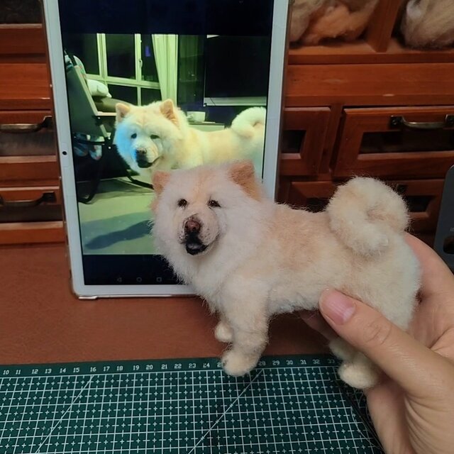 [オーダーメイド] 羊毛フェルト 犬 、ペット ぬいぐるみ、うちの子 人形、犬 似顔絵、愛犬 誕生日 プレゼント、犬好き 贈り物
