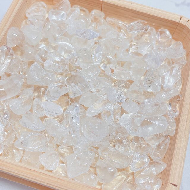 ✨浄化セット 天然木器と天然石水晶さざれ石（中粒）100g ブレスレット