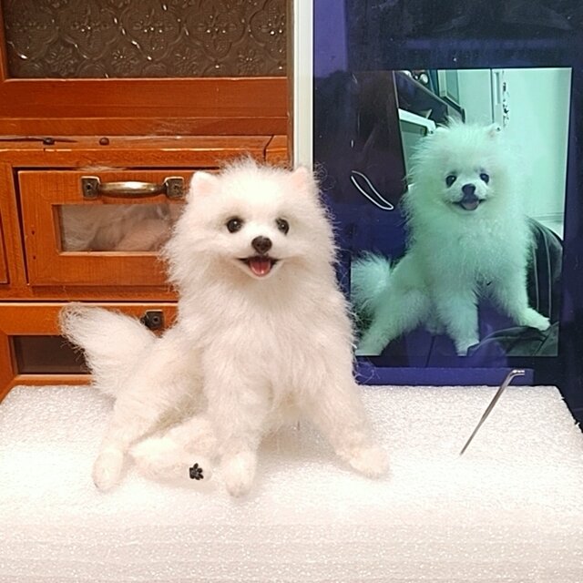 [オーダーメイド] 羊毛フェルト 犬 、ペット ぬいぐるみ、うちの子 人形、犬 似顔絵、愛犬 誕生日 プレゼント、犬好き 贈り物