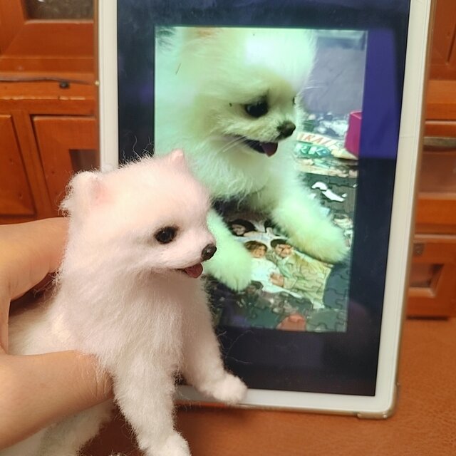 愛犬ロスを癒す 羊毛フェルト｜うちの子 オーダーメイド犬 | iichi