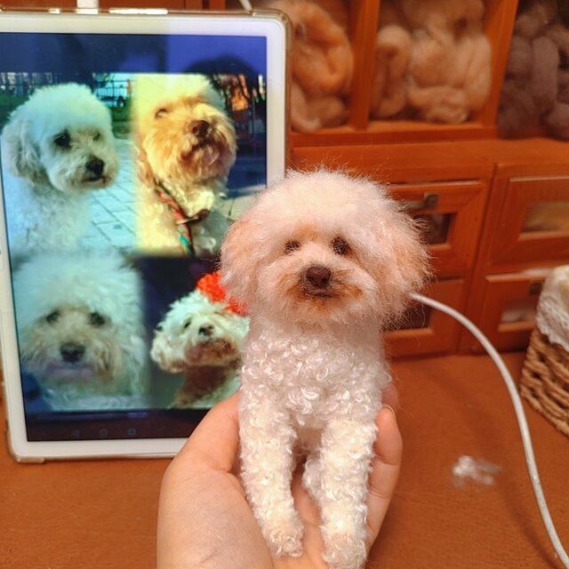 [オーダーメイド] 羊毛フェルト 犬 、ペット ぬいぐるみ、うちの子 人形、犬 似顔絵、愛犬 誕生日 プレゼント、犬好き 贈り物