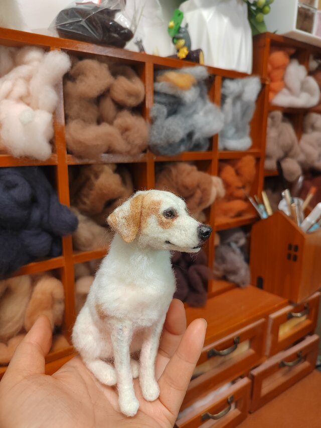 羊毛フェルト 犬 ドール オーダーメイド｜写真から作る 愛犬ギフト