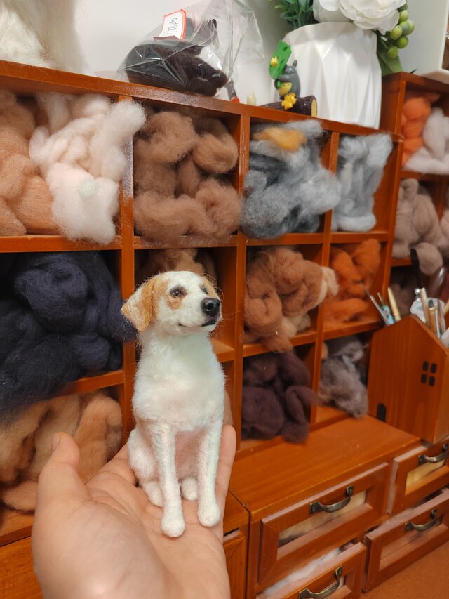 羊毛フェルト 犬 ドール オーダーメイド｜写真から作る 愛犬ギフト