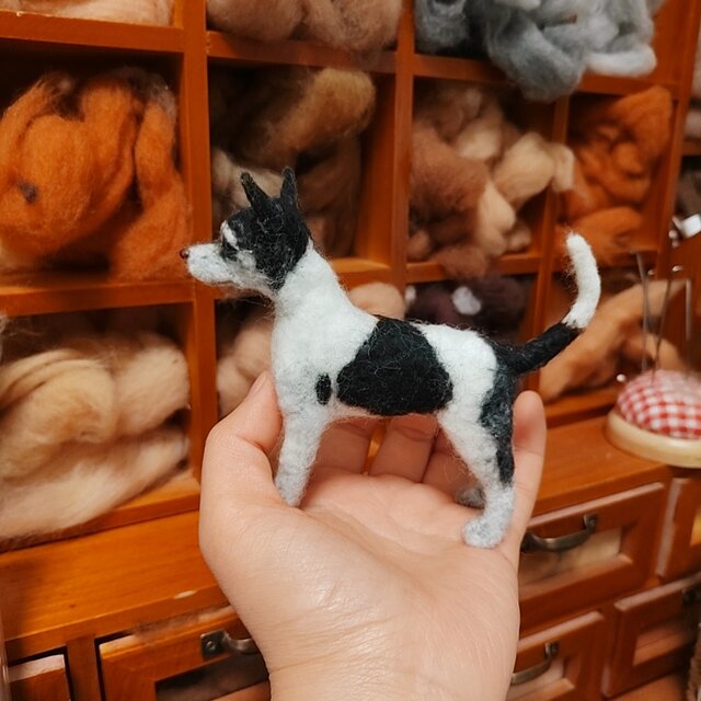 羊毛フェルト 犬 置物 オーダーメイド｜愛犬 メモリアル | iichi 日々