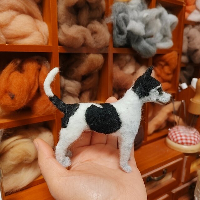 羊毛フェルト 犬 置物 オーダーメイド｜愛犬 メモリアル | iichi 日々