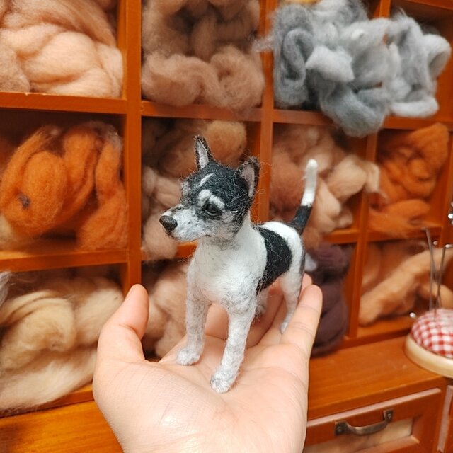 羊毛フェルト 犬 置物 オーダーメイド｜愛犬 メモリアル | iichi 日々